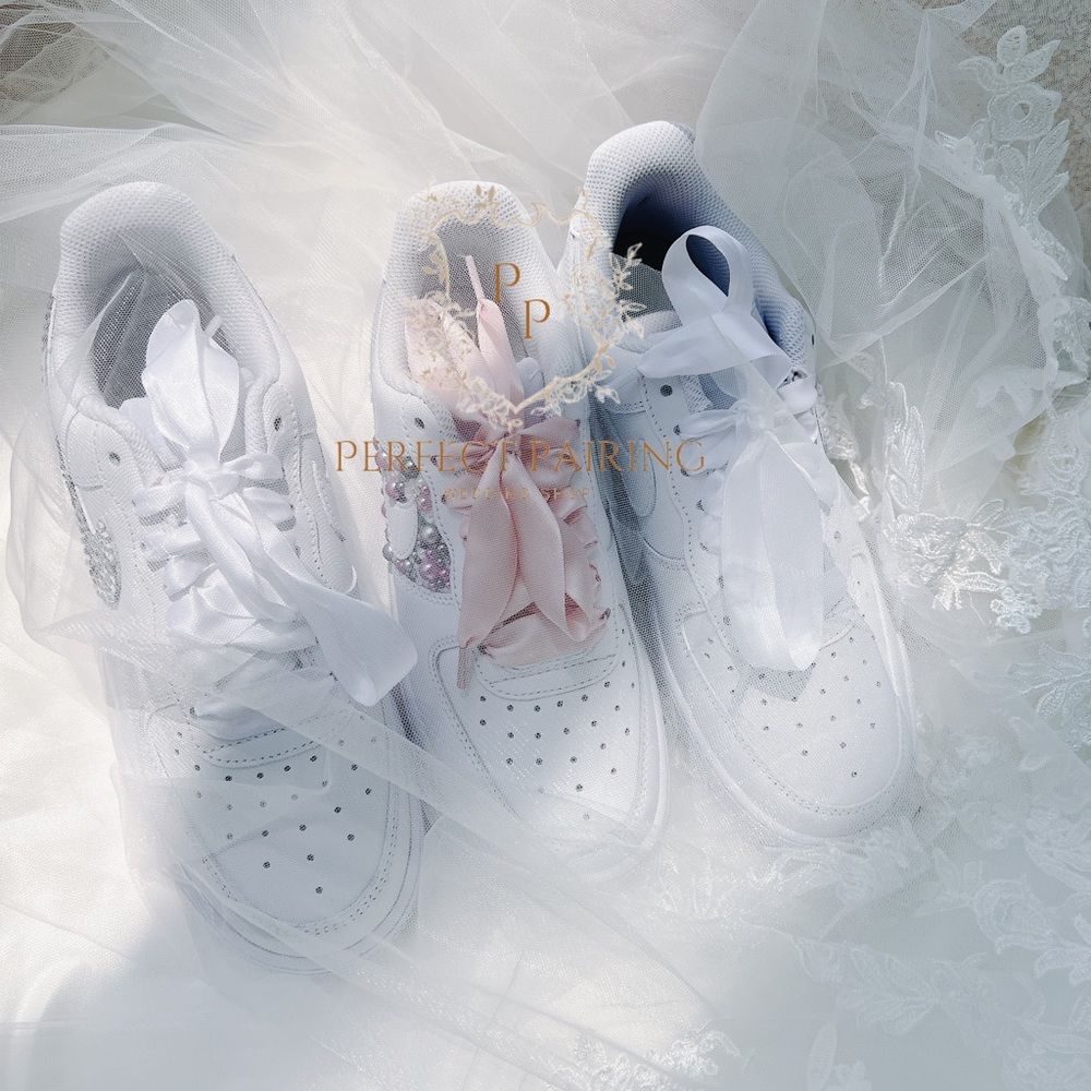 Wedding sneakers wedding air force 1/custom name and date - Picture 9 of 11